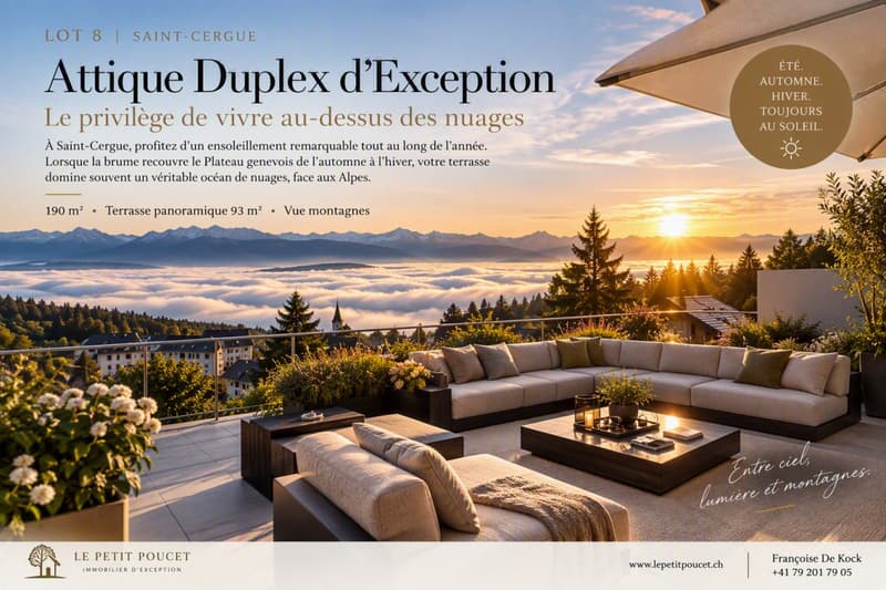 NOUVEAU - EN EXCLUSIVITÉ - ATTIQUE DUPLEX PANORAMIQUE À SAINT-CERGUE (5)