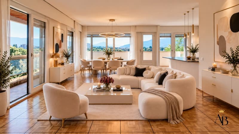 Elégant Appartement vue lac, résidence de luxe avec piscine intérieure & jacuzzi (3)