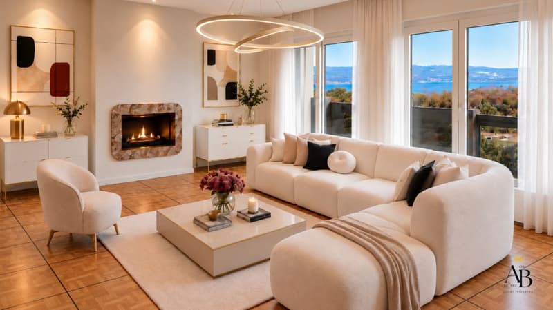 Elégant Appartement vue lac, résidence de luxe avec piscine intérieure & jacuzzi (6)