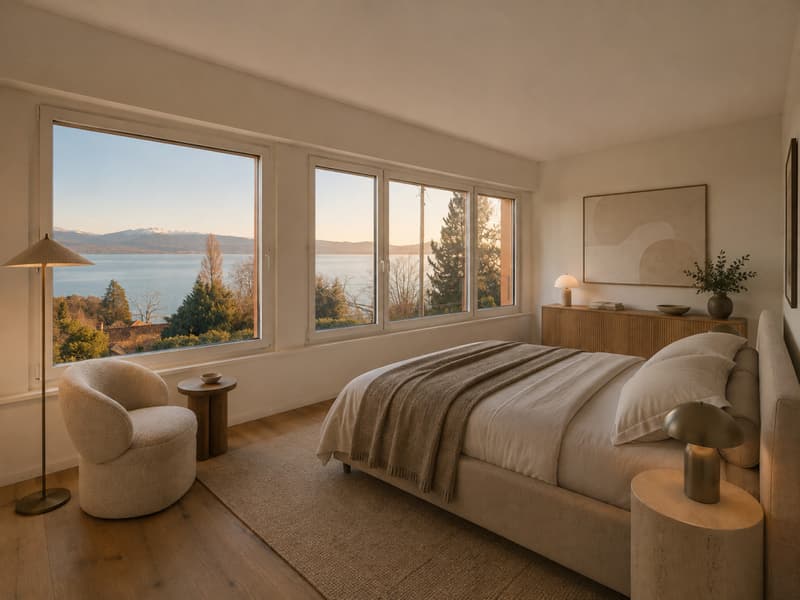 En exclusivité, Abby Bryand immobilier : Magnifique maison vue lac à Buchillon (5)