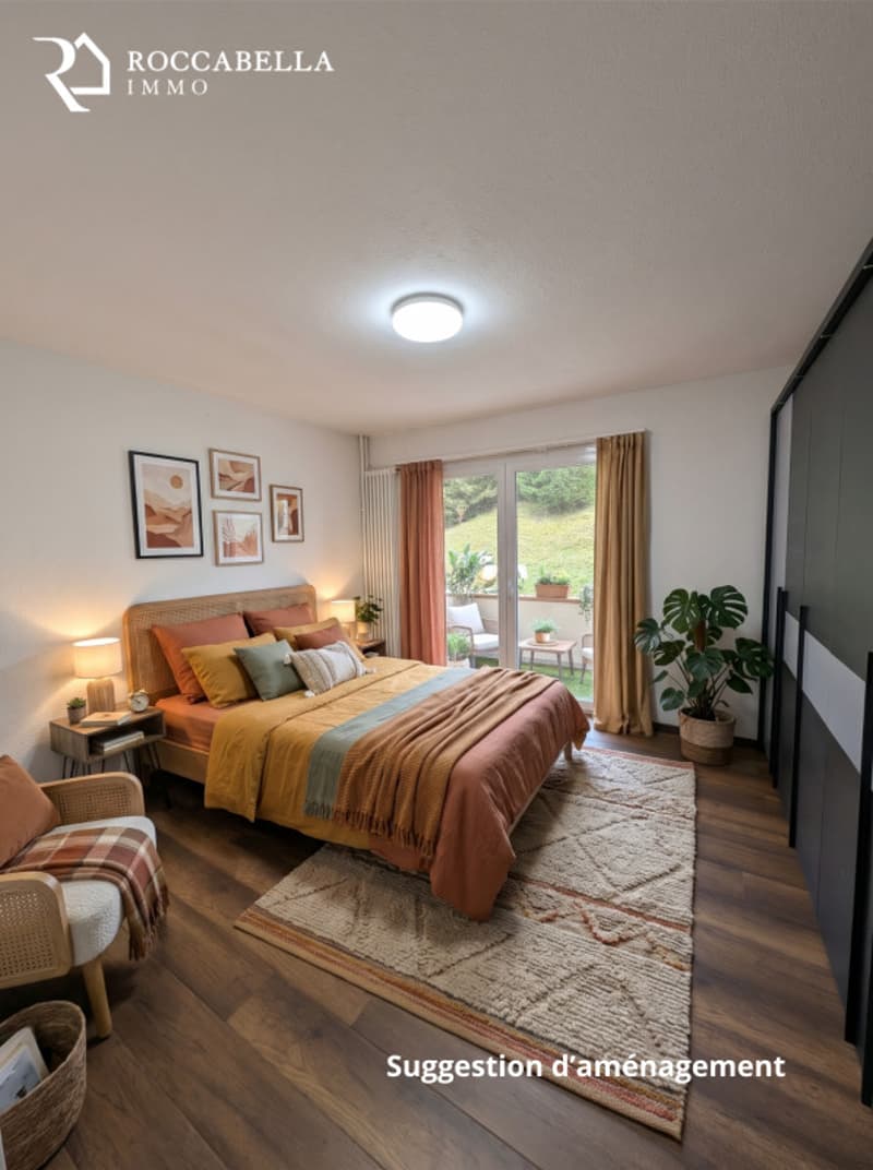 Très joli 4.5 pces loué, avec vue sur la nature !! Idéal 1er investissement !! (7)
