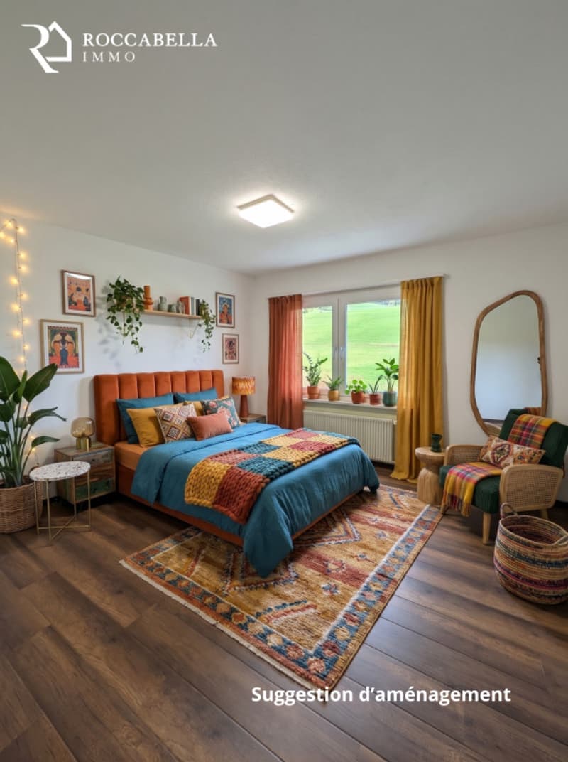 Très joli 4.5 pces loué, avec vue sur la nature !! Idéal 1er investissement !! (9)