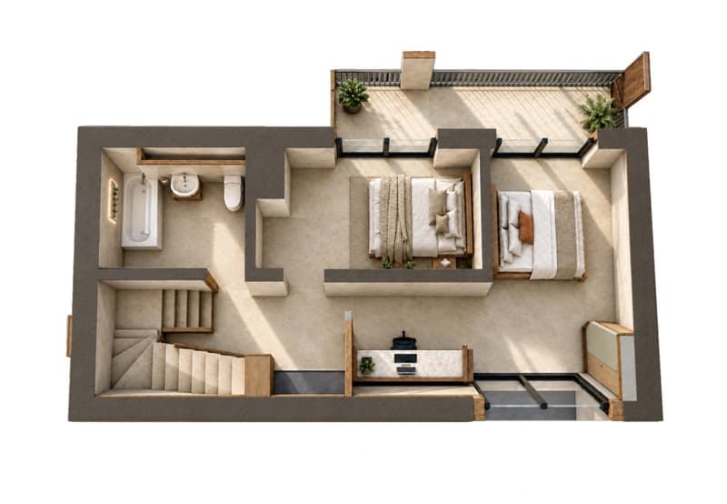 NEUVE - VILLA 3.5 pcs de 212m2 utiles et extérieurs généreux au prix d'un appart (7)