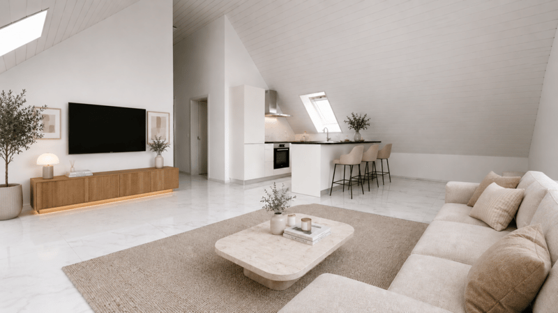 Moderne & helle Dachwohnung mit Klimaanlage & Solaranlage (1)