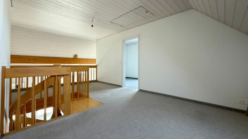 Wohnen mit Weitblick - grosszügige Maisonette-Dachwohnung mit Galerie und sonnigem Balkon (13)