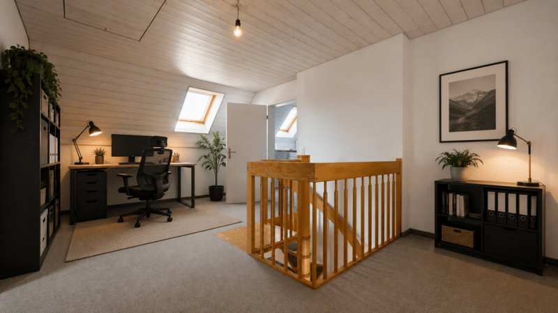 Wohnen mit Weitblick - grosszügige Maisonette-Dachwohnung mit Galerie und sonnigem Balkon (12)