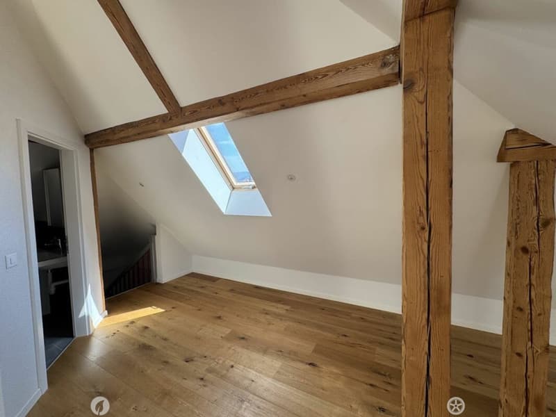 Sonnige Dachwohnung mit Sichtbalken und besonderem Charme (5)
