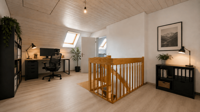 Wohnen mit Weitblick - grosszügige Maisonette-Dachwohnung mit Galerie und sonnigem Balkon (12)
