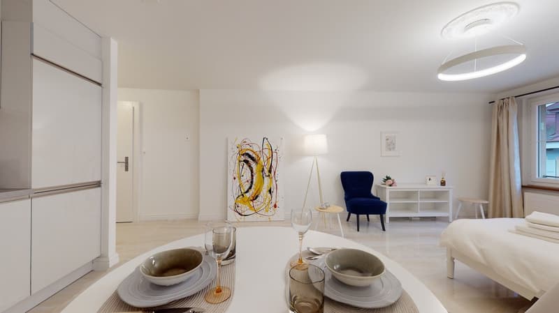 Studio moderne, meublé et luxueux à Boudry (10)