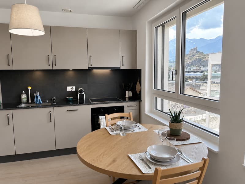 Charmant studio meublé à Sion (9)