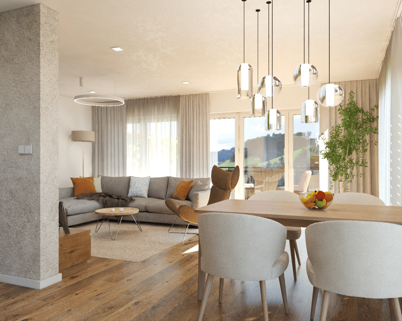 Neubau drei moderne Einfamilienhäuser nach Minergie-Standard in Riedstätt (13)