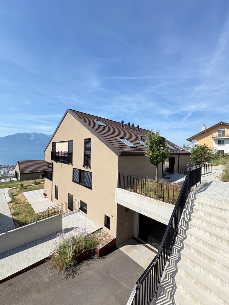 Superbe 3.5 pièces avec jardin et vue sur le lac à Chardonne (1)