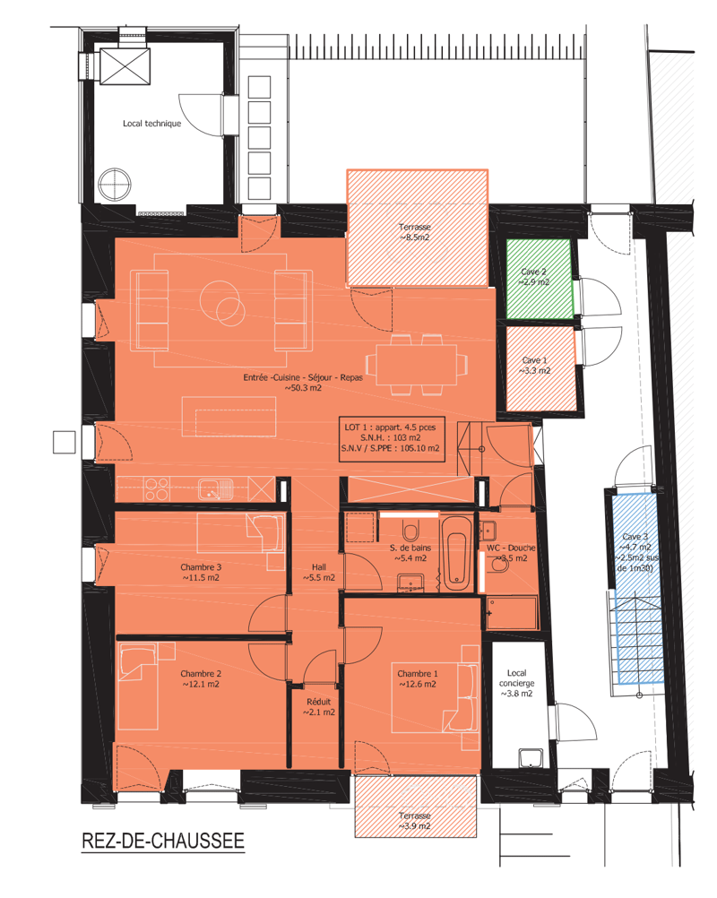 Nouvelle construction à Cronay. 3 spacieux appartements de 4.5 et 5.5 pièces. Dès CHF 815'000.--. (13)