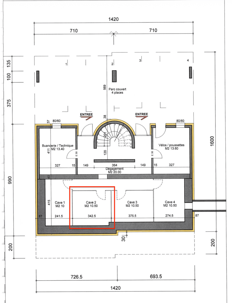 Bel appartement de 4.5 pièces avec grand balcon à deux pas du centre-ville, Rue Saint-Georges (14)
