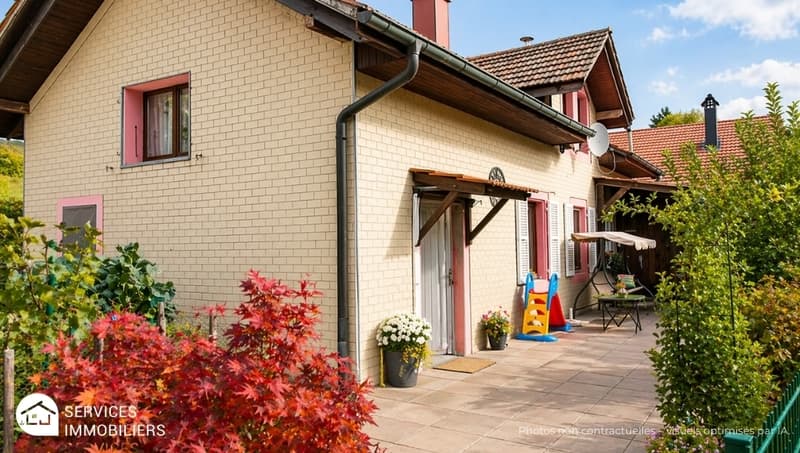 Maison familiale avec terrasse, garage, dépendances, rare ! (1)