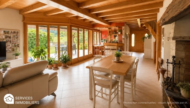 Maison d'architecte lumineuse au calme - Coup de coeur assuré à Glovelier (5)