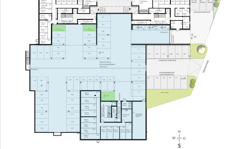 Einstellhallenplätze in Safenwil zu verkaufen (2)