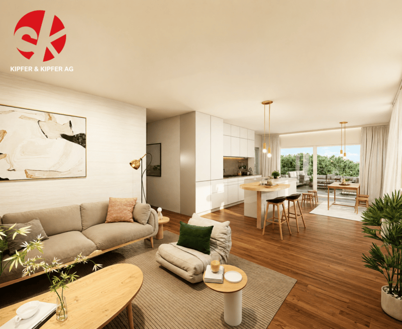 Moderne 3.5-Zimmer-Eigentumswohnung - an ruhiger, naturnaher Lage! (1)