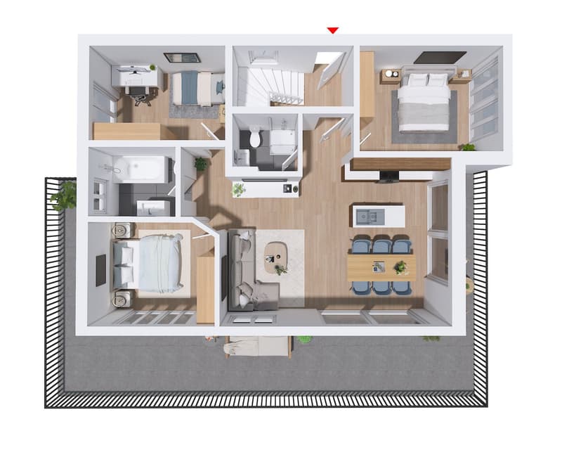 Traumwohnung mit Panoramablick im Kiental (12)
