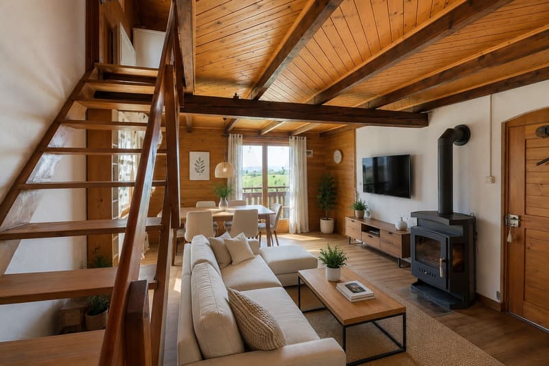 Un écrin de quiétude face au lac de la Gruyère ? Chalet individuel à La Berra (13)