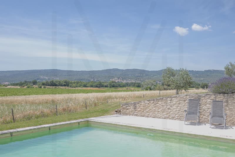 MAGNIFIQUE BASTIDE EN PIERRE AVEC VUES PANORAMIQUES ET PISCINE CHAUFFÉE À proximité de Roussillon ? Au coeur du Luberon (12)