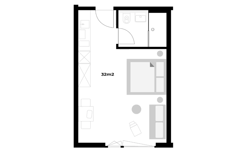 1.5 Zimmerwohnung - mitten in Zug inkl. E-Scooter (9)