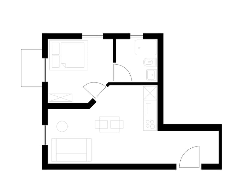 2min zum HB - möblierte 2.5 Zimmerwohnung (10)