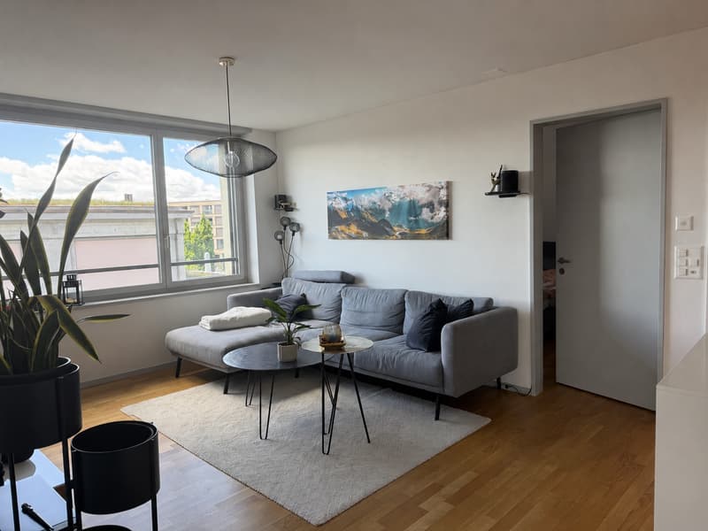 BEFRISTET: 21.08.2026 - 14.12.2026 / Stilvolle 3.5-Zimmer-Wohnung mit Loggia und Bergsicht in Cham (3)