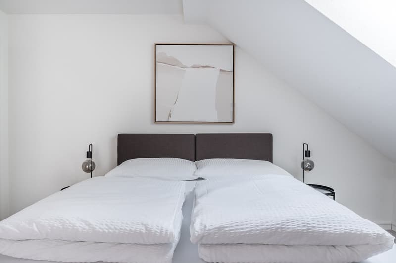Möblierte 1.5-Zimmer-Attikawohnung mit Balkon im Herzen von Züric (2)