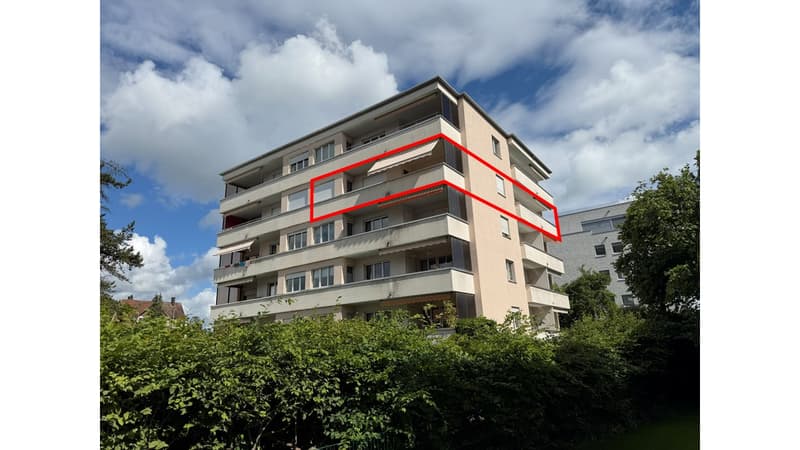 Süd-Ostansicht Wohnung 31 an Gäbrisstrasse 4