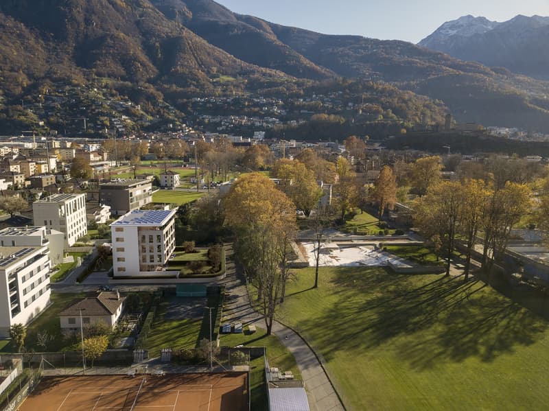 Appartamento di 3.5 locali con giardino privato a due passi dal centro storico di Bellinzona (1)