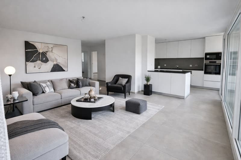 LIBRE DE SUITE - Appartement de 4.5 pces – 118 m² – Vue Moléson – Entièrement rénové (6)