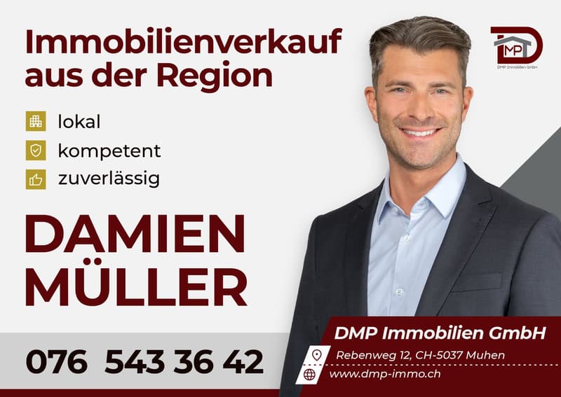 Gepflegte 5.5-Zimmer-Wohnung mit Balkon und schöner Aussicht in Zurzach-Böbikon (2)