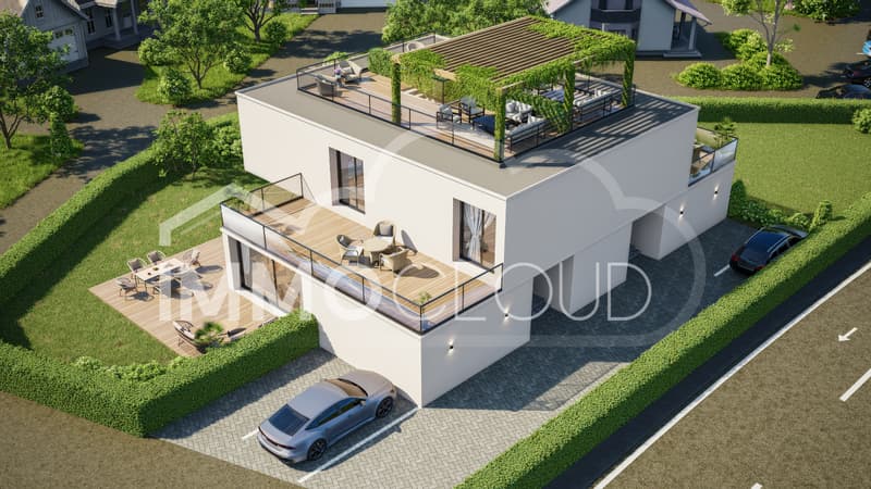 Villa avec rooftop panoramique - entre vignes, lac et Riviera (8)