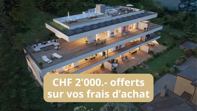 Terrasse et jardin à Lutry ! (2)