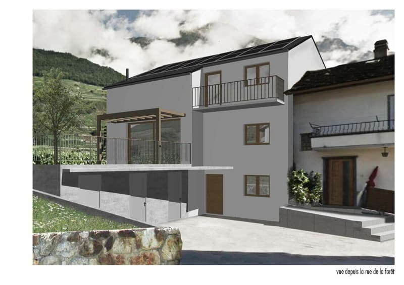 Superbe mazot rénové de 5.5 pièces sur la Commune de Fully (4)
