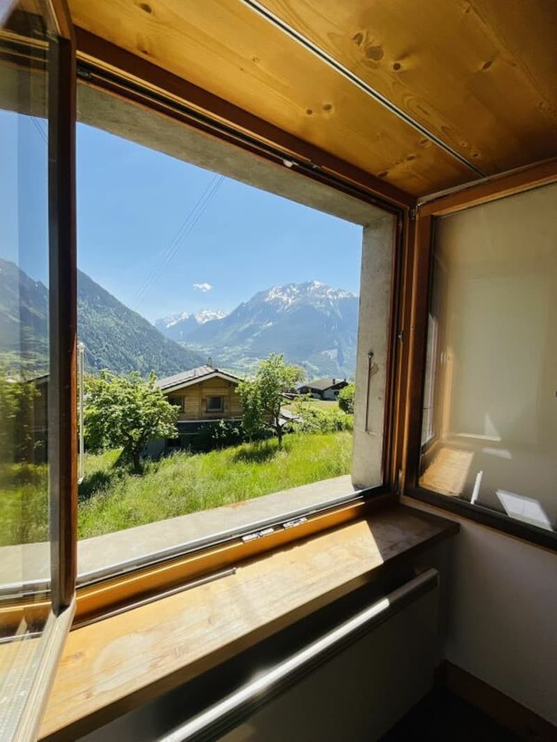 Appartement et terrain à vendre dans le village de Vollèges (5)