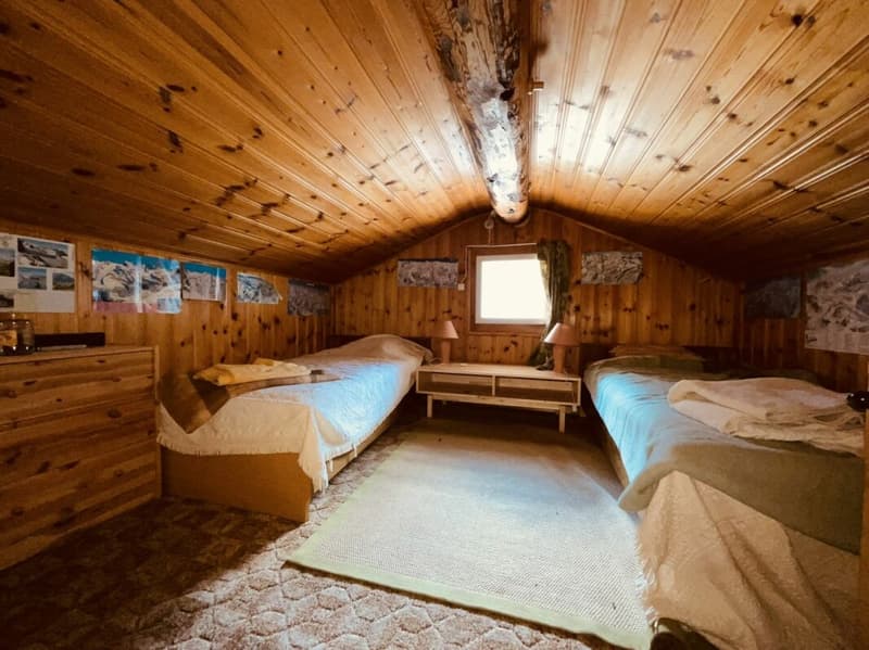 Chambre aménagée dans les combles
