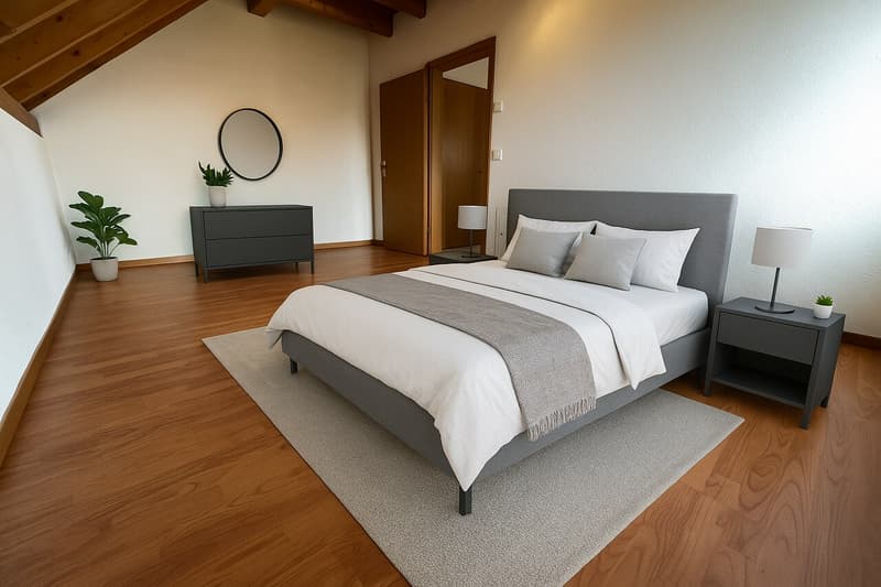 Hell 3-room duplex attic apartment with new kitchen and sauna for rent (20)