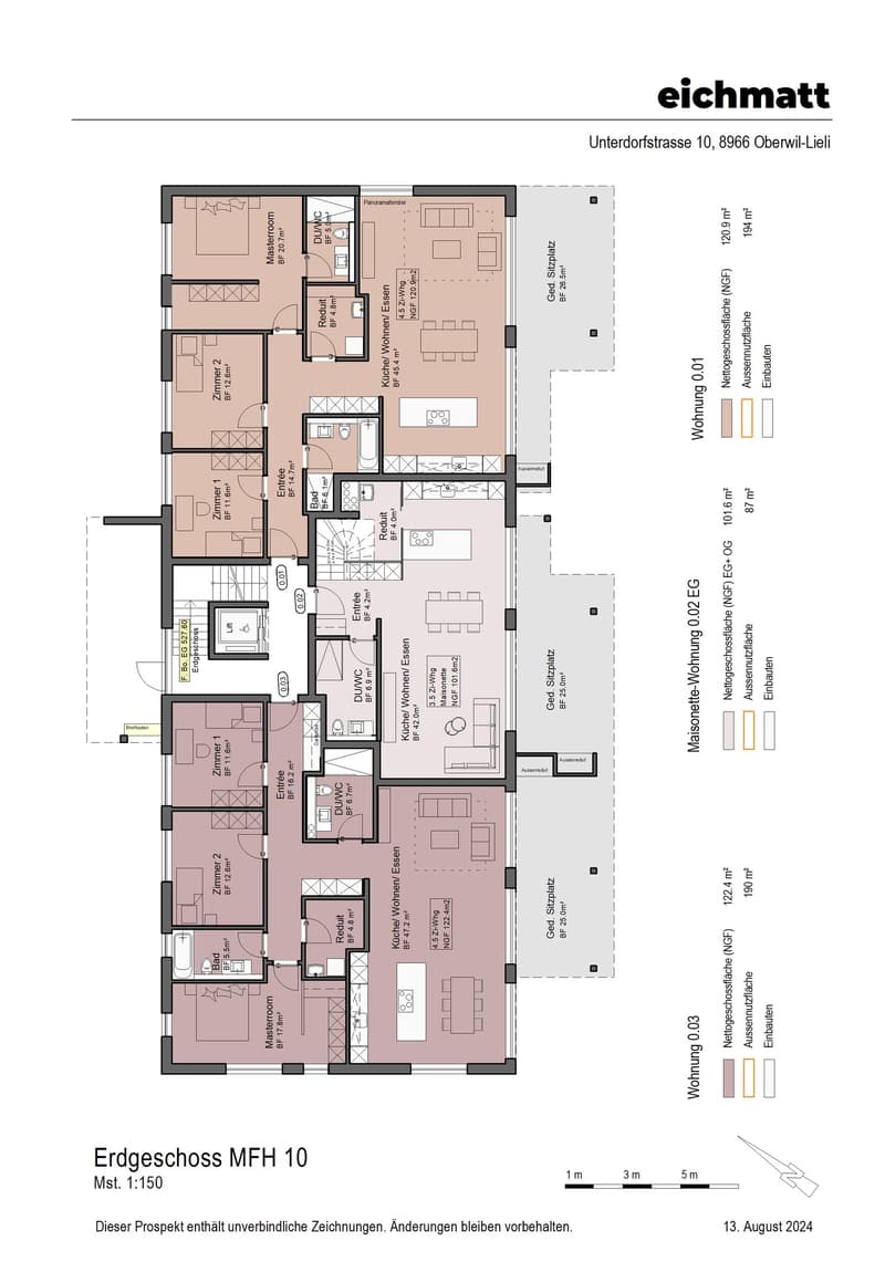 Living room, Kitchen, 3 Bedrooms, 2 Bathrooms, balcony