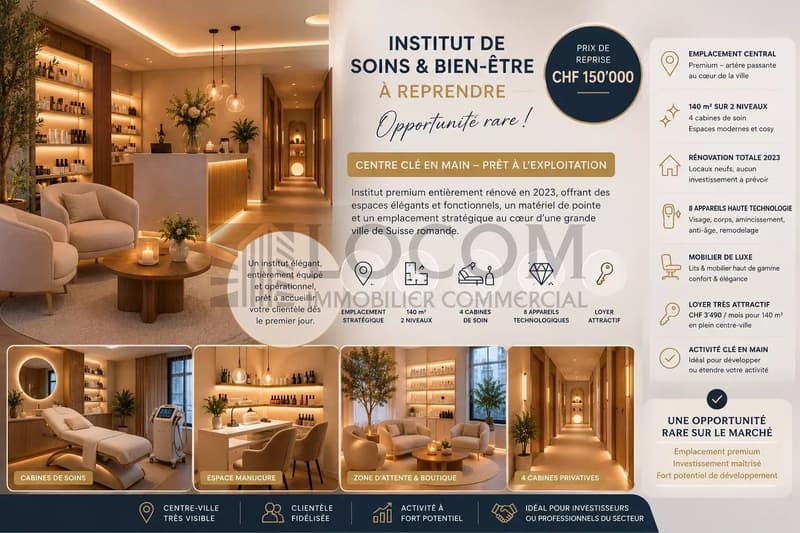 Institut de soins premium à reprendre au coeur de Lausanne (2)