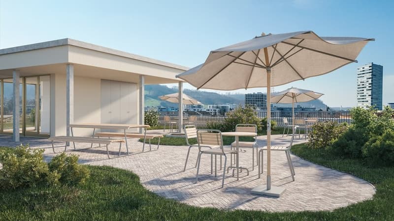 Visualisierung Dachterrasse