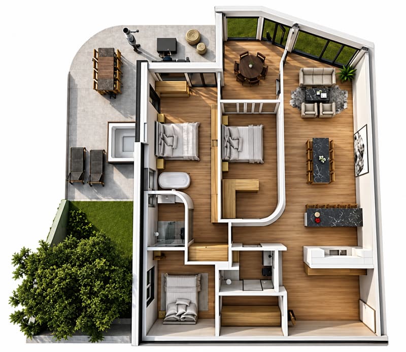 Exklusive 4½-Zimmer-Wohnung im Neubau (5222 Umiken) (2)