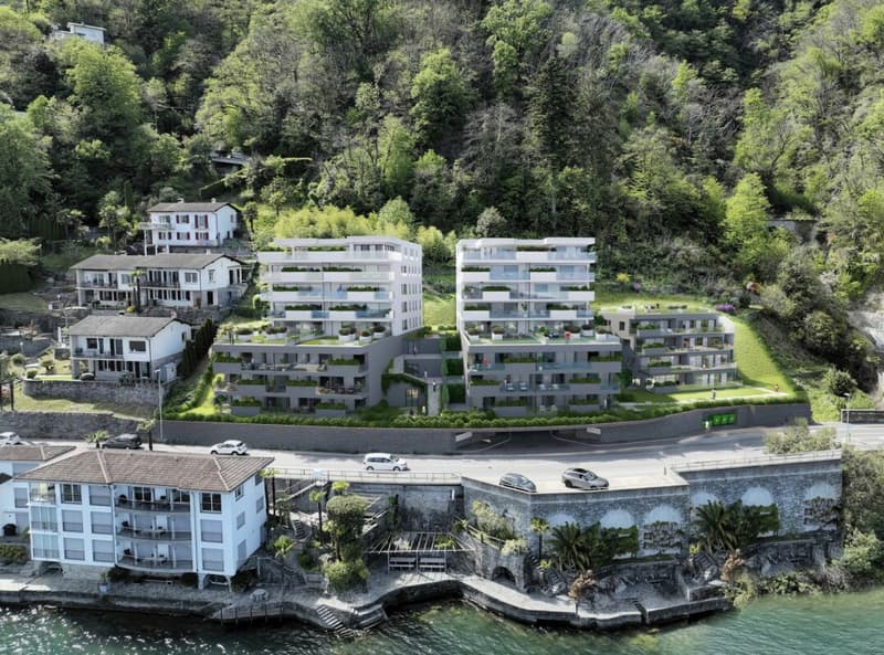 Brissago - Residenza Riasco Riva mit Privatstrand (6)