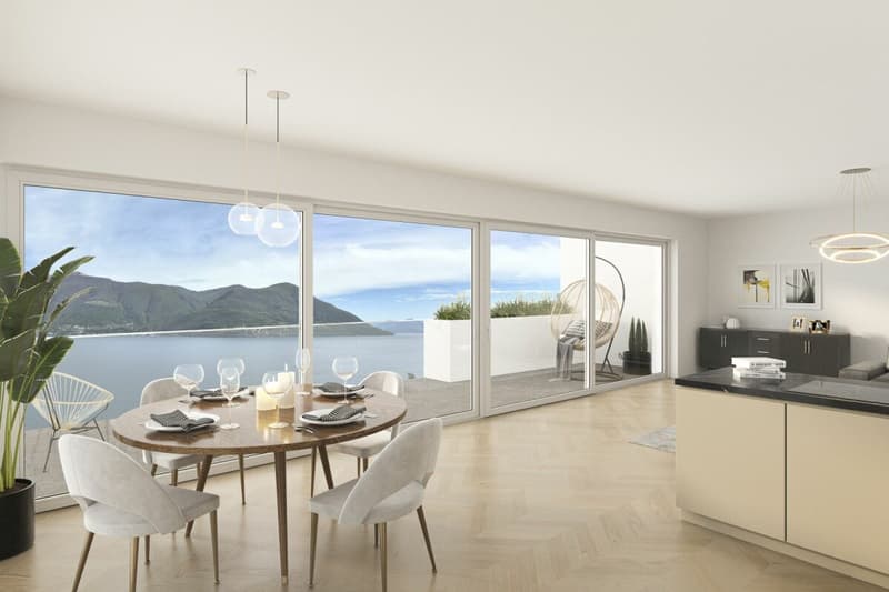 Brissago - Residenza Riasco Riva mit Privatstrand (2)