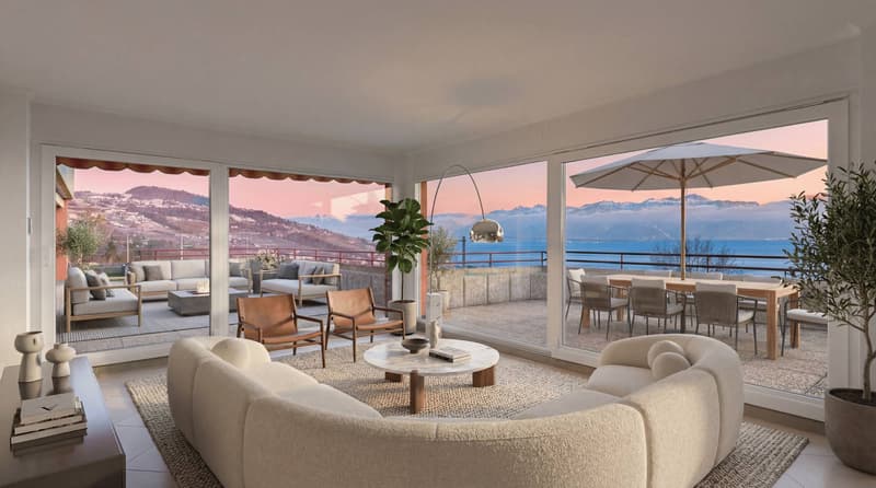 La Conversion Espace, confort et vue panoramique sur le lac et les Alpes (4)