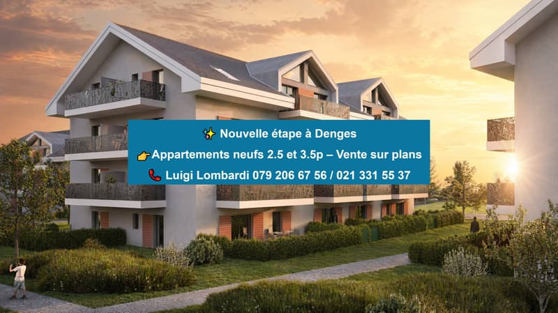 3.5 pièces neuf sous-combles avec balcon à Denges (1)