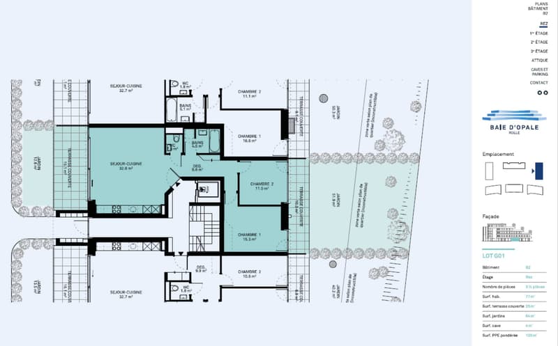 Appartement neuf de 3.5 pièces avec avec doubles espaces extérieurs (7)