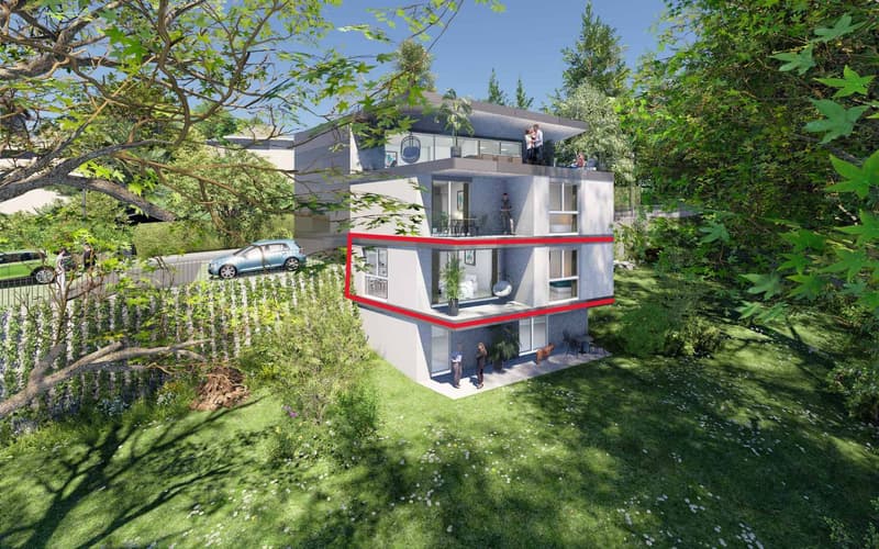 Dernier 4.5 pièces NEUF orienté sud avec balcon - Découvrez-le en immersion 3D ! (2)