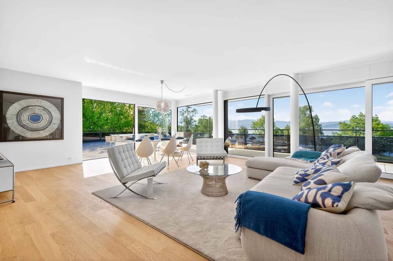 Appartement neuf en angle de 5.5 pièces avec terrasse de 200m² - Vue lac Léman (5)